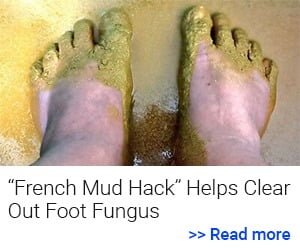 terracalm french mud hack with feet soaked in it