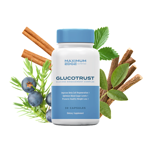 glucotrust-blood-sugar-control single jar with ingredient images
